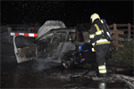 Prio 1 Brand Wegvervoer Auto Mienskerwei Eastermar